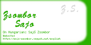 zsombor sajo business card